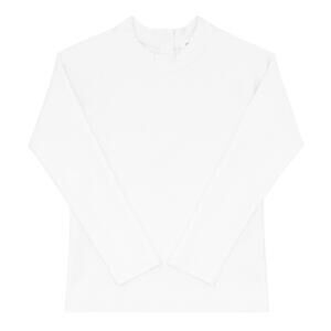 NEW MINNOW kid's crane rashguard in white